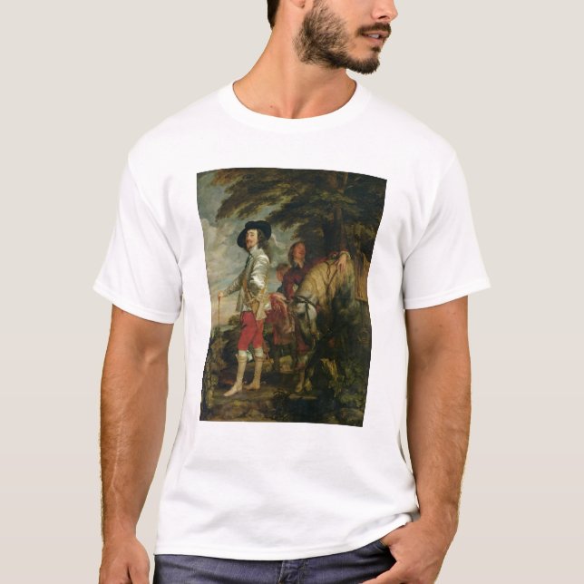 König Charles I von England heraus jagend, c.1635 T-Shirt (Vorderseite)