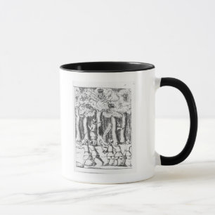 König Charles II versteckend in einer Eiche Tasse