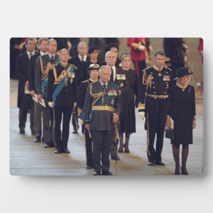 König Charles III. Beerdigung Fotoplatte