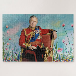 König Charles III Frühlingsgarten Puzzle