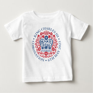 König Charles III Krönung offizielles Design Baby T-shirt