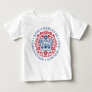 König Charles III Krönung offizielles Design Baby T-shirt