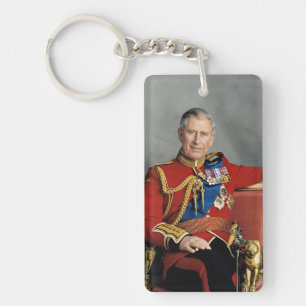 König Charles III Schlüsselanhänger