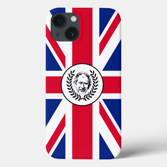 König Charles III. über die Jack Flag in der Briti Case-Mate iPhone Hülle (Rückseite)
