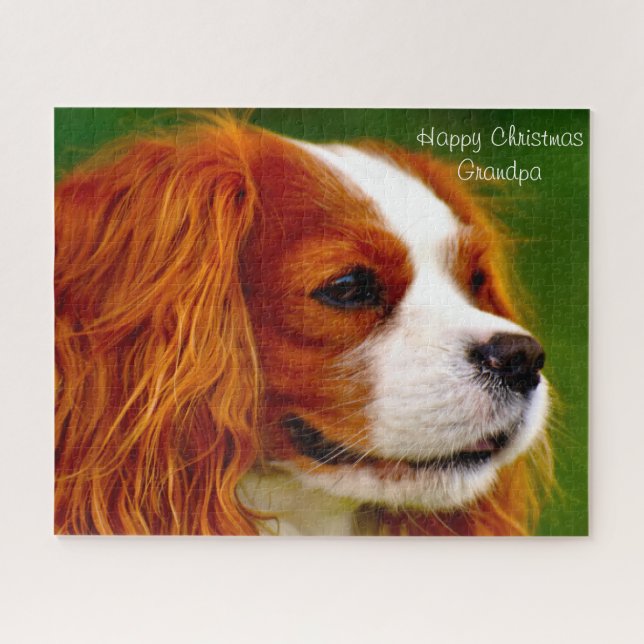 König Charles Spaniel Hund. Puzzle (Horizontal)