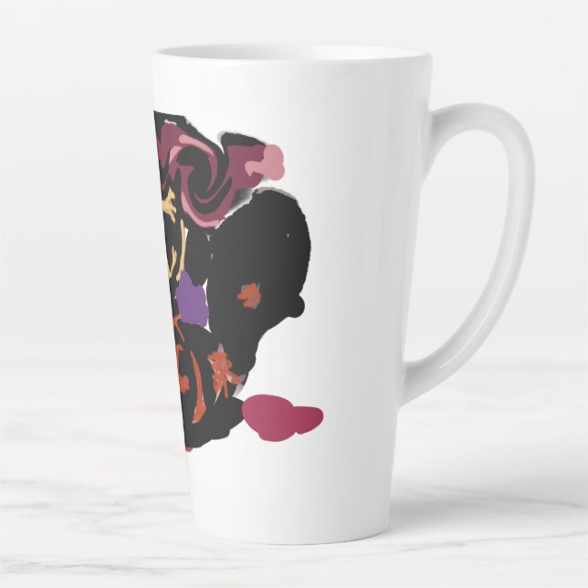 König Charles Spaniel und Rosen süß  Milchtasse (Rechts)