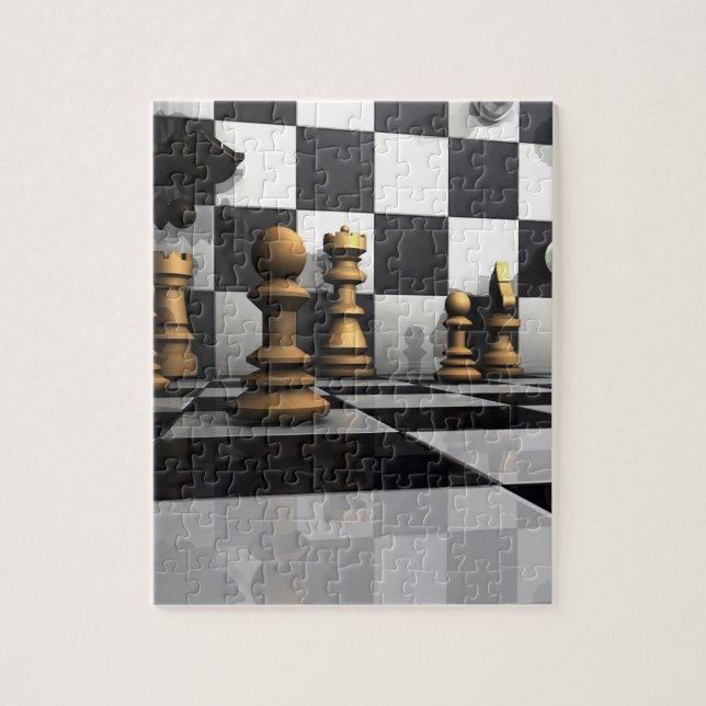 König Chess Play Puzzle (Vertikal)