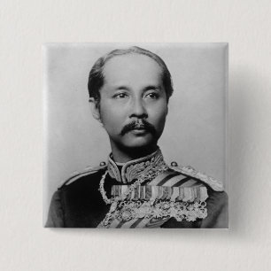 König Chulalongkorn Rama V von Thailand Button