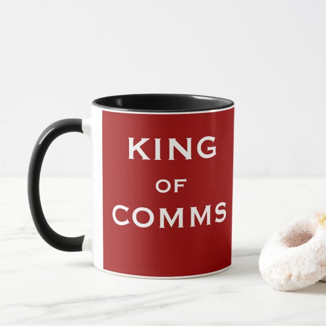König Comms des lustigen Tasse (Mit Donut)