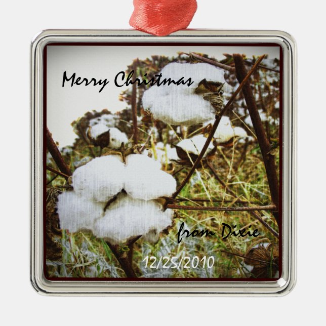 König Cotton Silbernes Ornament (Vorne)