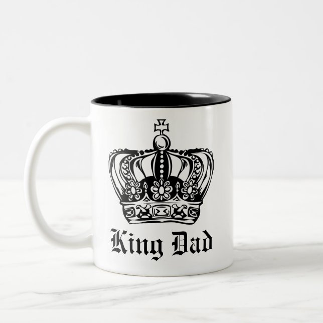 König Dad Zweifarbige Tasse (Links)