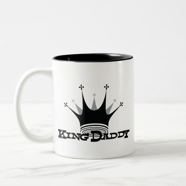 König Daddy Coffee Mug Zweifarbige Tasse (Links)