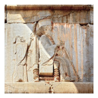 König Darius I. Bas relief, Persepolis, Iran