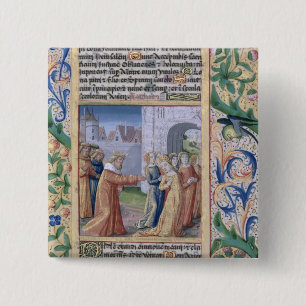 König David, der Bathsheba begehrt Button