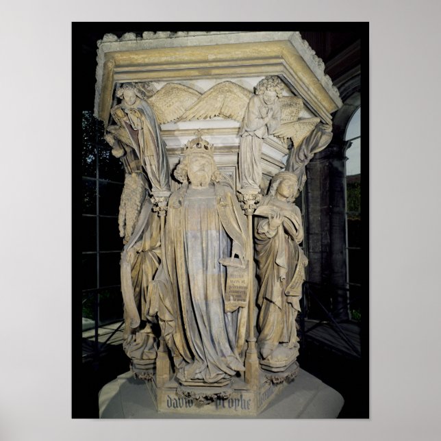 König David flankiert von Moses und Jeremiah Poster (Vorne)