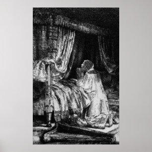 König David im Gebet, 1652 Poster