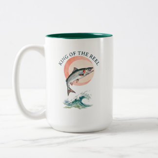 König der Angel-Spezialitäten-Kaffeetasse Zweifarbige Tasse