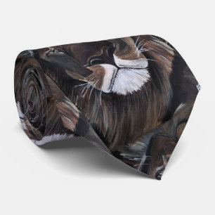 König der Bestien Gemälde von Alfred Fox Krawatte