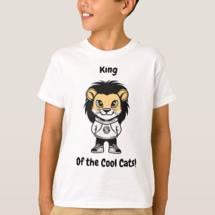 König der Coolen Katzen! T - Shirt der Kinder