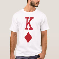 König der Diamant-roten Spielkarte