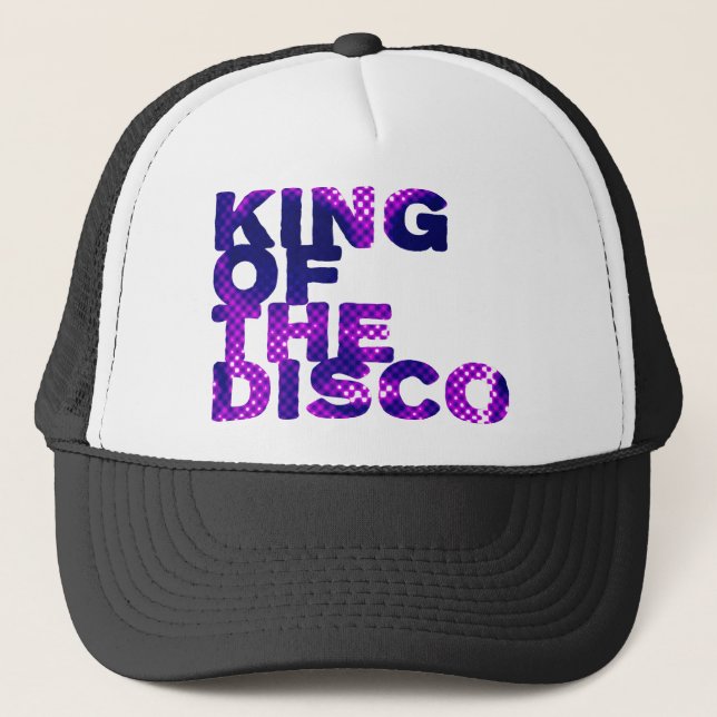 König der Disco Truckerkappe (Vorderseite)