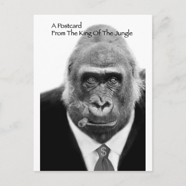 König der Dschungelpostkarte Postkarte (Vorderseite)