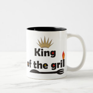 König der Grill-Tasse Zweifarbige Tasse