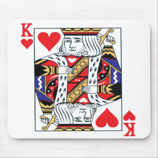 König der Herz-Mausunterlage Mousepad