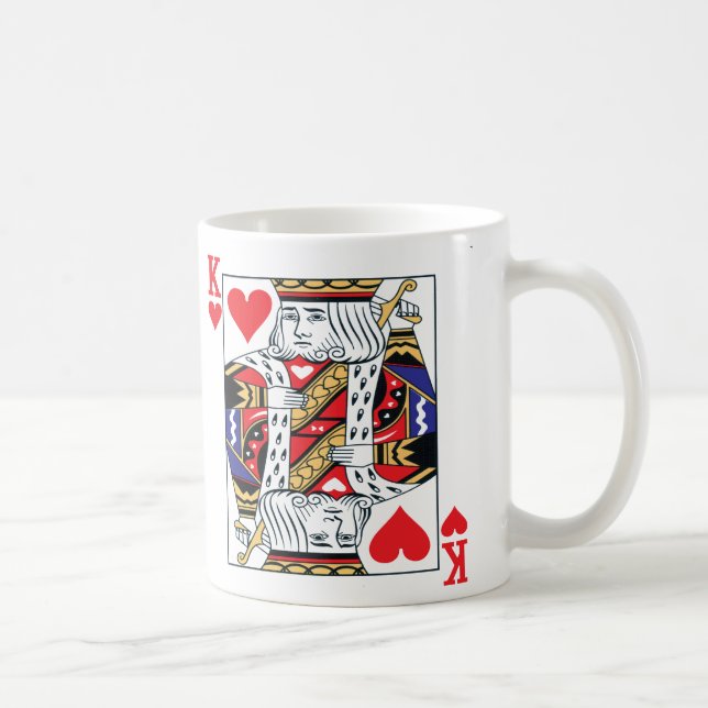 König der Herz-Tasse Kaffeetasse (Rechts)