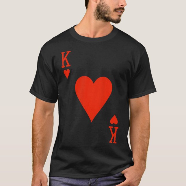 König der Herzen, der mit dem St. Valentin-Paar üb T-Shirt (Vorderseite)
