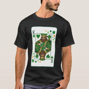 König der Herzen Klassisches Kartenspiel Irischer T-Shirt