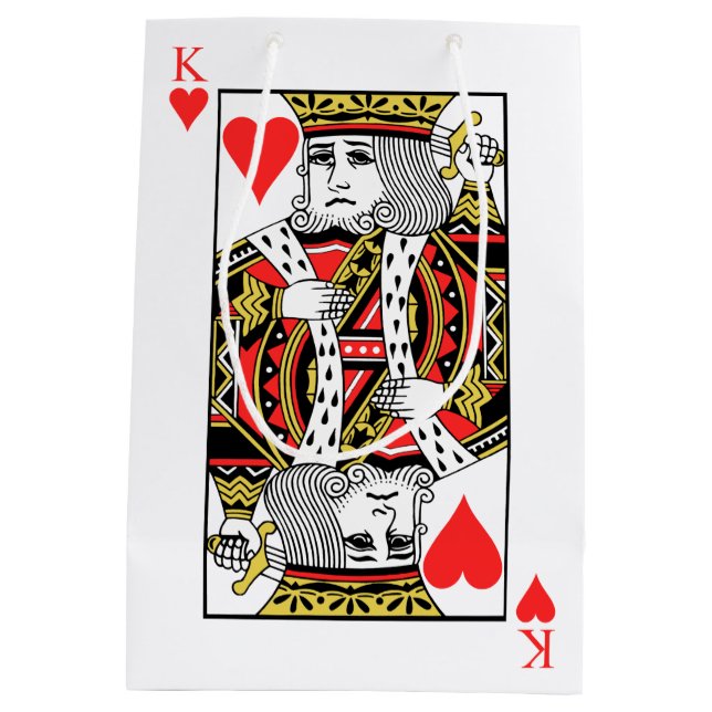 König der Herzen Mittlere Geschenktüte (Rückseite)