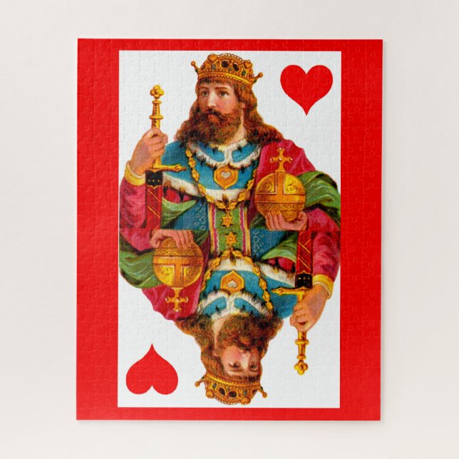 König der Herzen Puzzle (Vertikal)
