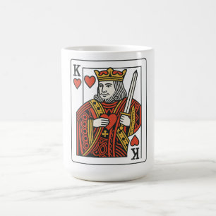 König der Herzen — Regal Red & Gold Kaffeetasse