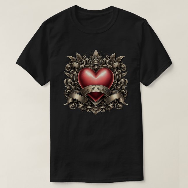 König der Herzen T-Shirt (Design vorne)