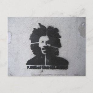 König der Inseln Graffiti Postcard Postkarte