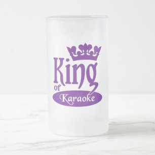 König der Karaoke-Tasse - wählen Sie Art u. Farb Mattglas Bierglas