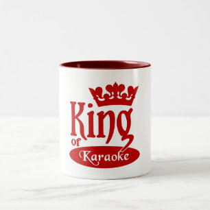 König der Karaoke-Tasse - wählen Sie Art u. Farbe Zweifarbige Tasse