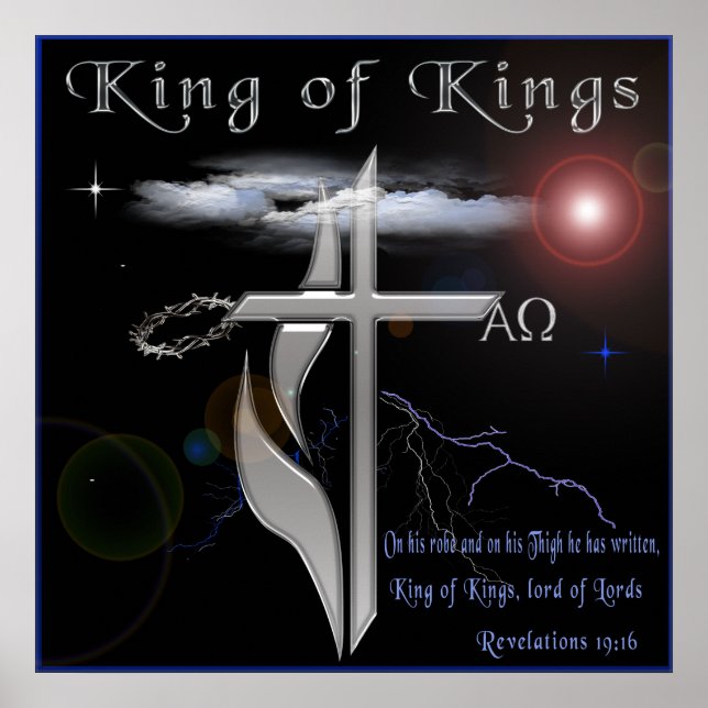 König der Könige Christliches Poster (Vorne)