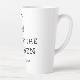 König der Küche Koch Kochen hinzufügen Namen Krone Milchtasse