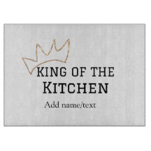 König der Küche Koch Kochen hinzufügen Namen Krone