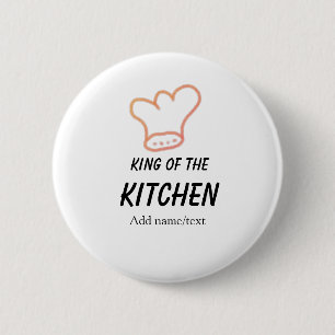 König der Küchenkoch Krone hinzufügen Name Button