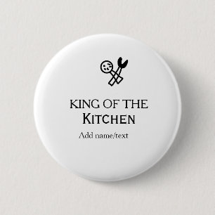 König der Küchenkoch Krone hinzufügen Name Button