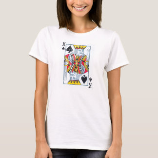 König der Pik im abgenutzten/vintage Stil T-Shirt