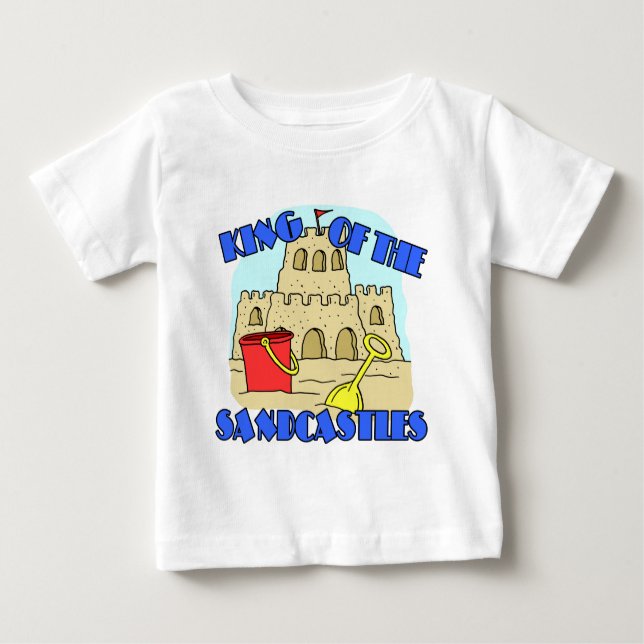 König der Sandburgen Baby T-shirt (Vorderseite)