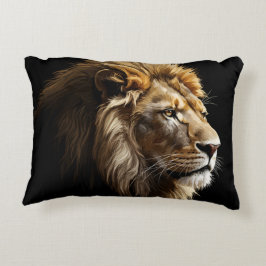 König der Savannah Glossy Dekokissen