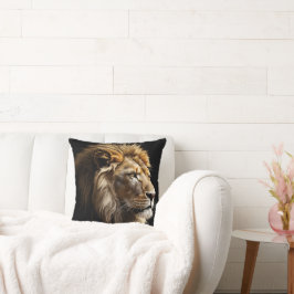 König der Savannah Glossy Kissen