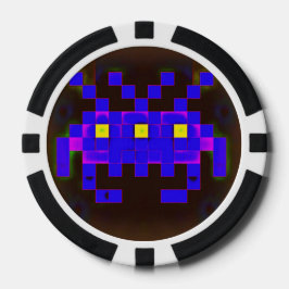 König der Space Invasion (Version B) Pokerchips