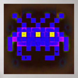 König der Space Invasion (Version B) Poster