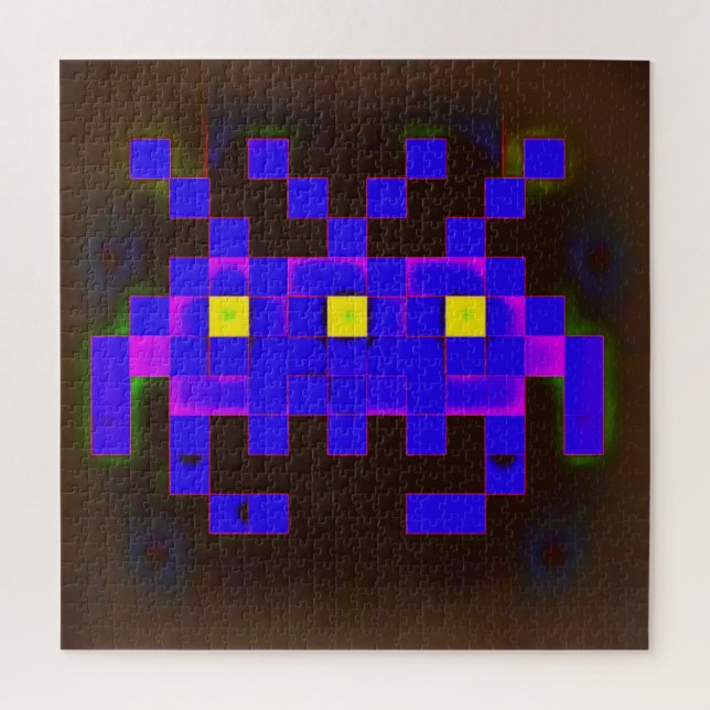 König der Space Invasion (Version B) Puzzle (Vertikal)